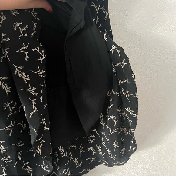 Mes Demoiselles Frikette Black Silk Printed Mini Skirt - Picture 5 of 9